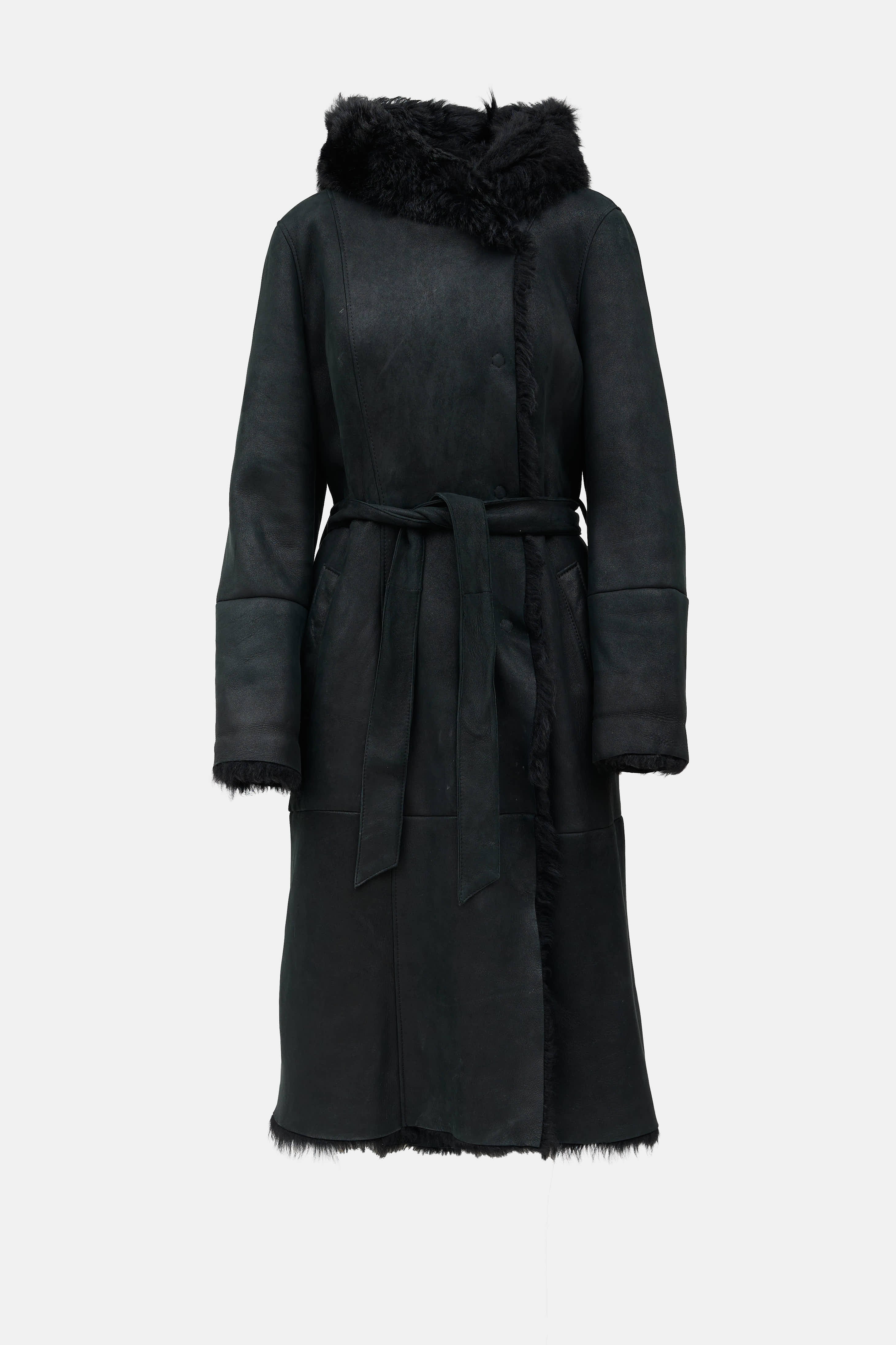 Christ Suede Shearling Coat