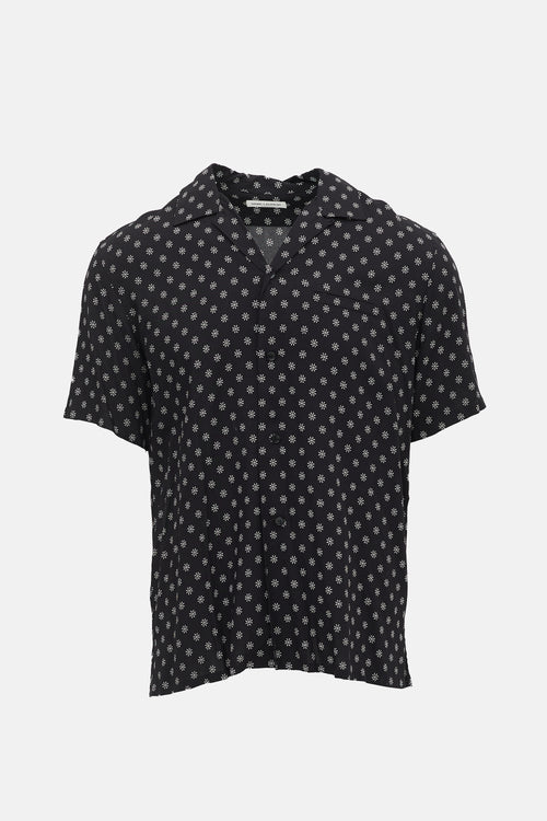 Saint Laurent Printed Camp Collar Shirt