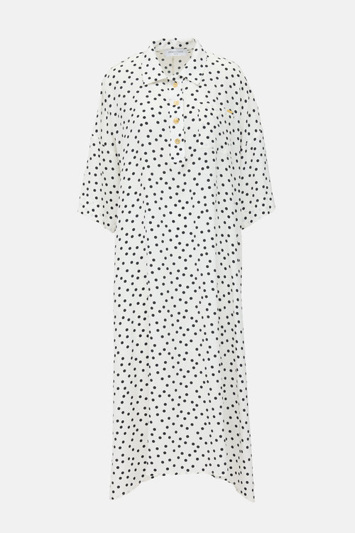 Françoise Paris Silk Polka Dot Constance Dress
