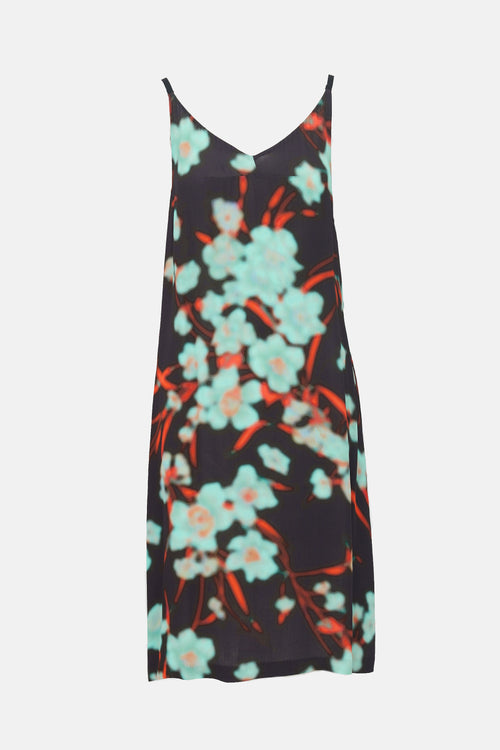 Dries Van Noten Crepon Printed Tank Dress