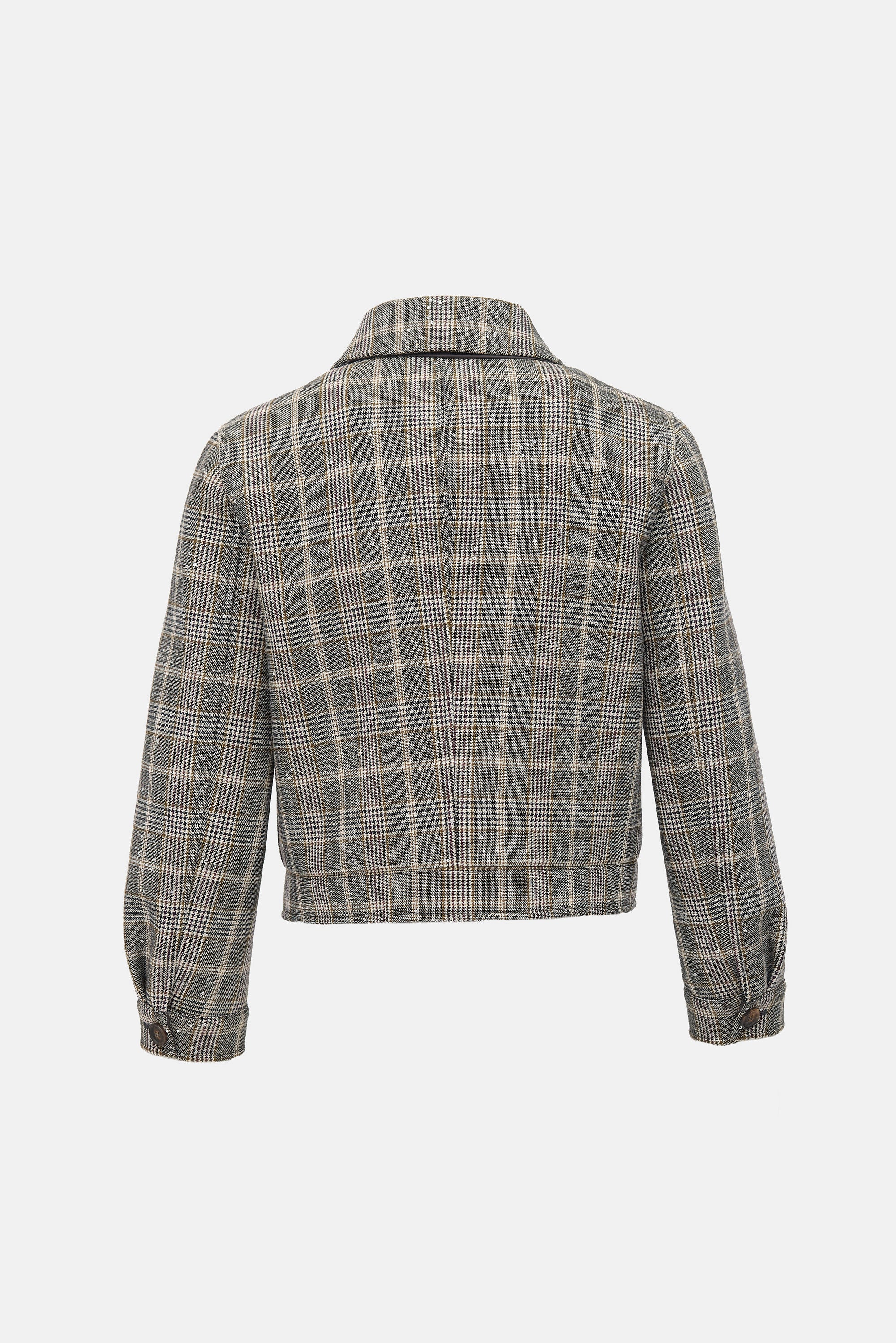 Brunello Cucinelli Wool Glen Check Padded Jacket