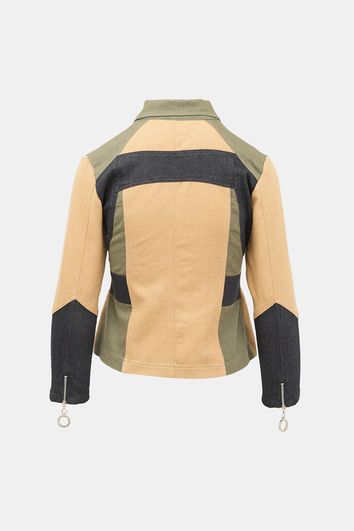 Marc Jacobs SS 2004 Colourblock Moto Jacket