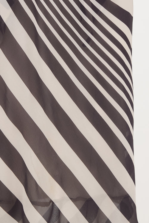 Rick Owens SS 2008 Draped Printed Dress