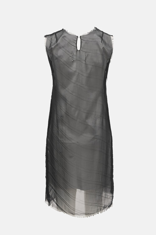 Maison Margiela 1995 Chiffon Pleated Dress