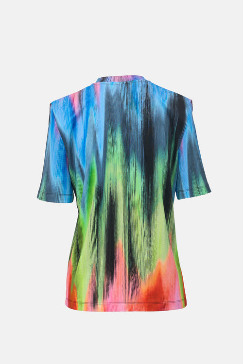 The Attico Printed Padded Shoulder T-Shirt