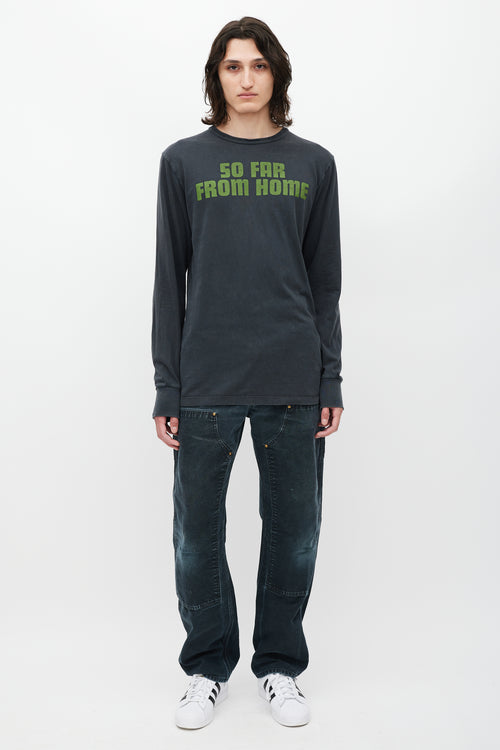 Off-White Black & Multicolour So Far From Home Top