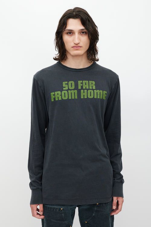 Off-White Black & Multicolour So Far From Home Top