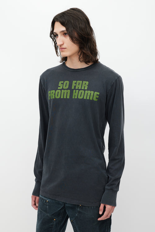 Off-White Black & Multicolour So Far From Home Top