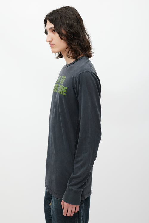 Off-White Black & Multicolour So Far From Home Top