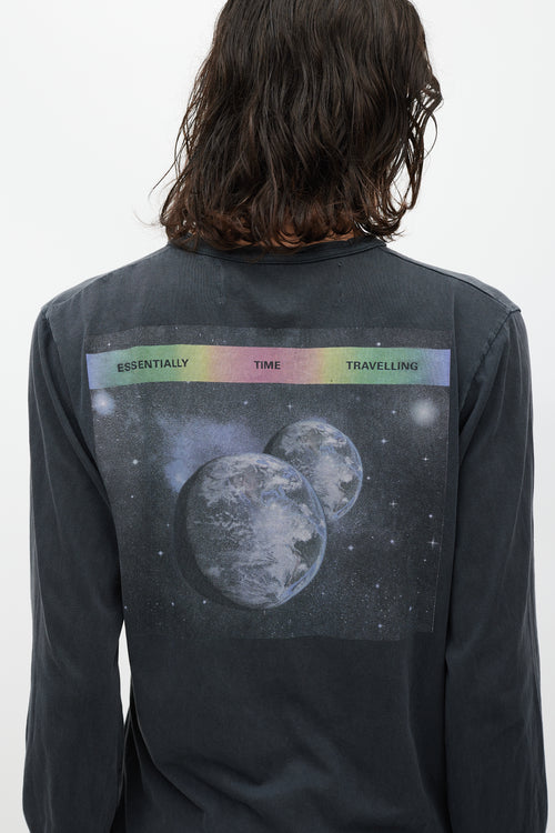 Off-White Black & Multicolour So Far From Home Top