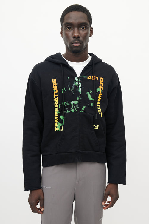 Off-White Black & Multicolour Temperature 451 Hoodie
