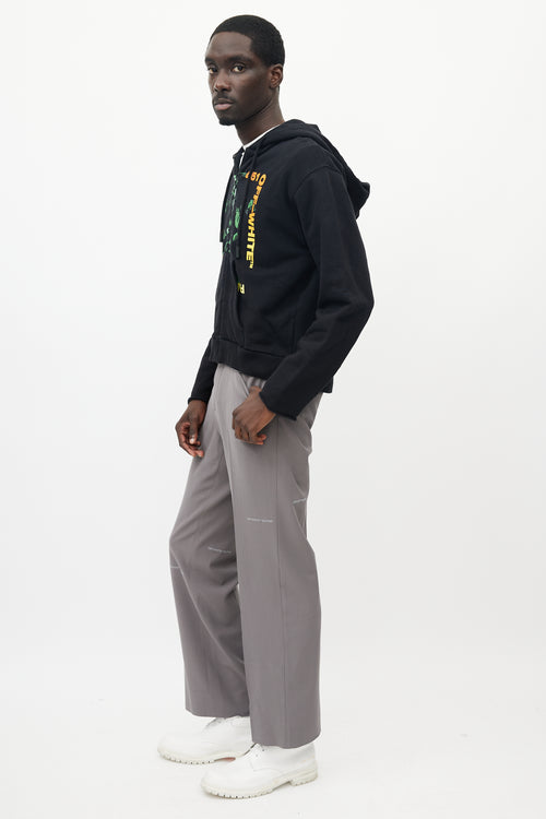 Off-White Black & Multicolour Temperature 451 Hoodie