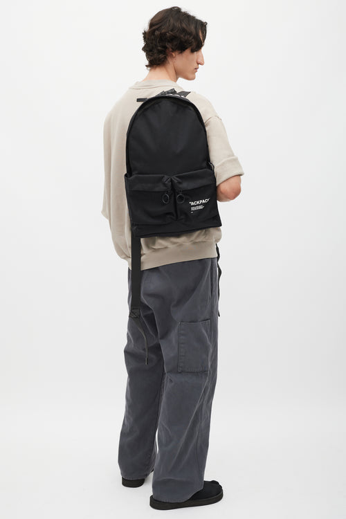 Off-White Black & White Logo Backpack