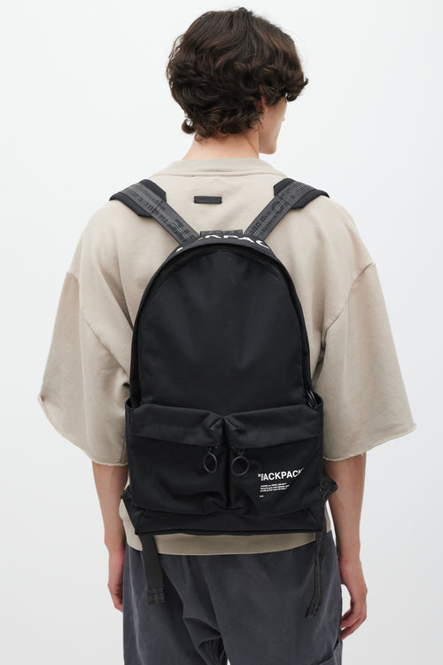 Off-White Black & White Logo Backpack