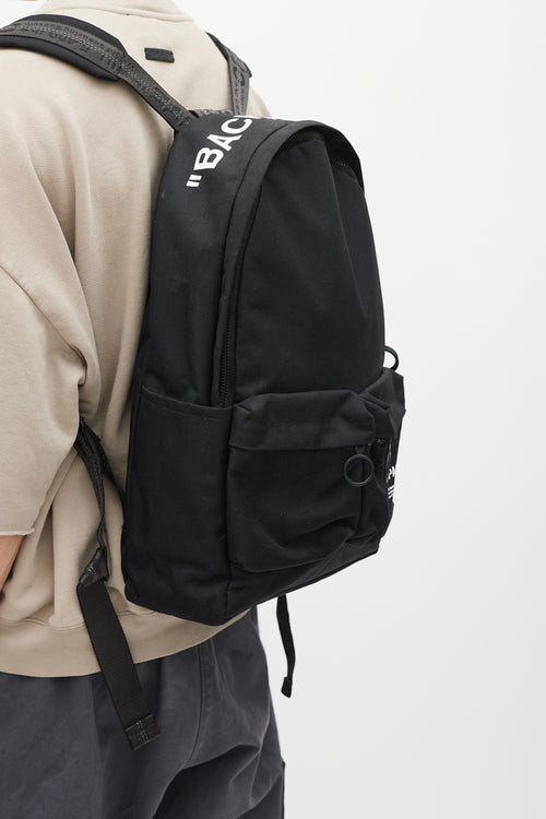 Off-White Black & White Logo Backpack