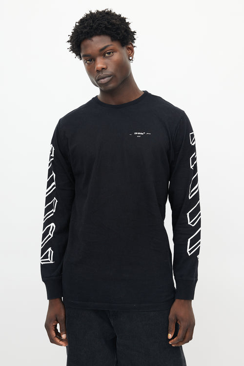 Off-White Black & White Logo Longsleeve