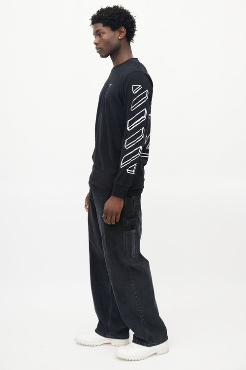 Off-White Black & White Logo Longsleeve