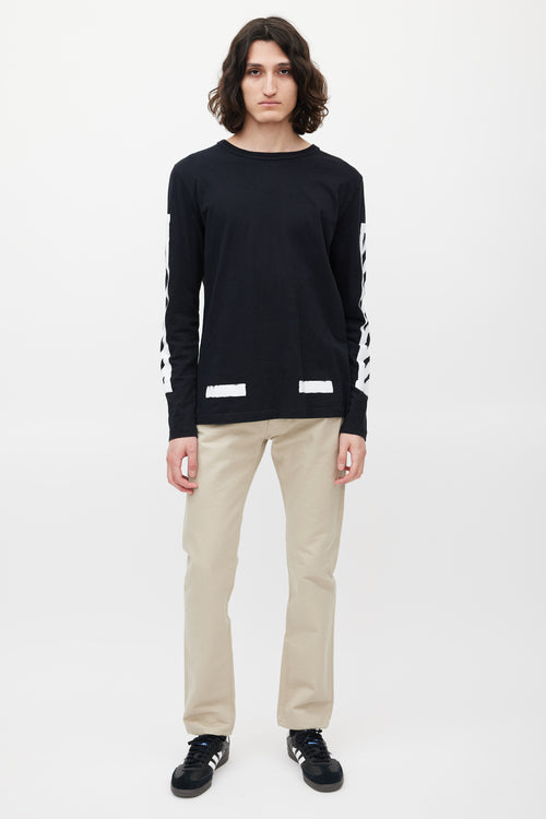 Off-White Black & White Logo Top