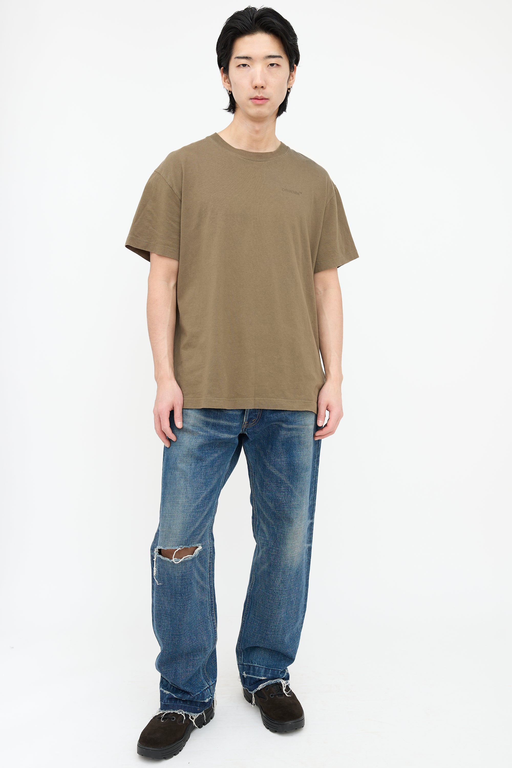 Off-White Diagonal Oversized T-Shirt