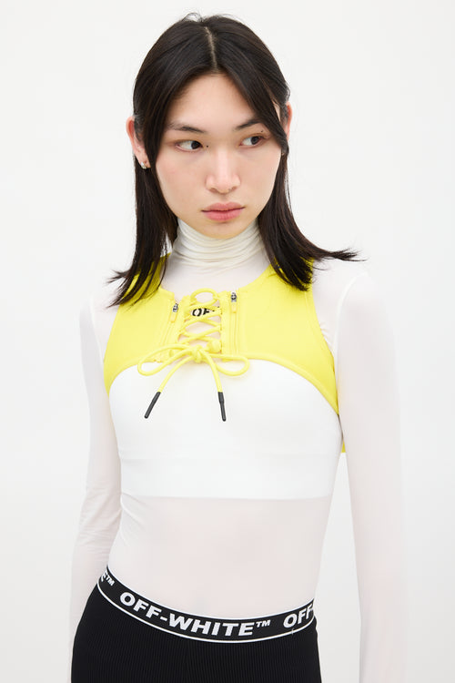 Off-White X Nike Yellow & Black Chest Bag