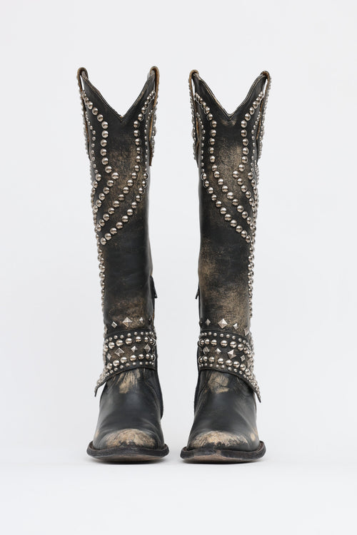 Old Gringo Distressed Studded Western Boot