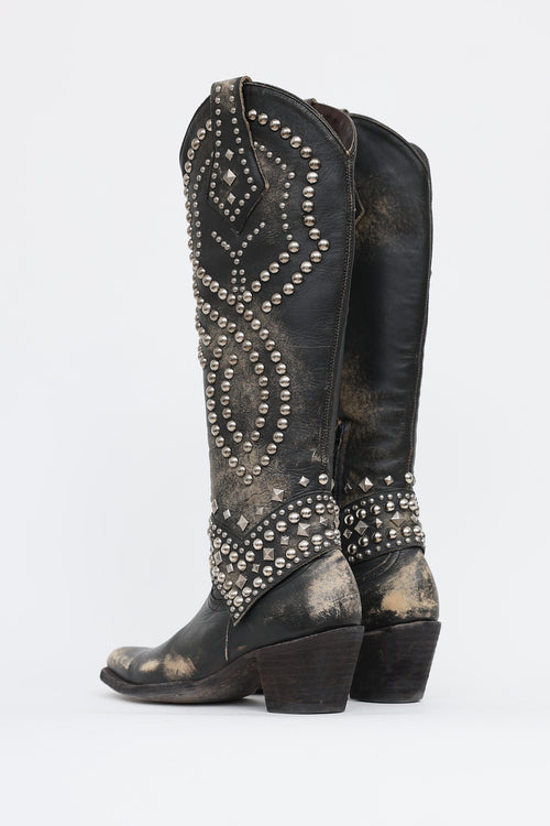 Old Gringo Distressed Studded Western Boot