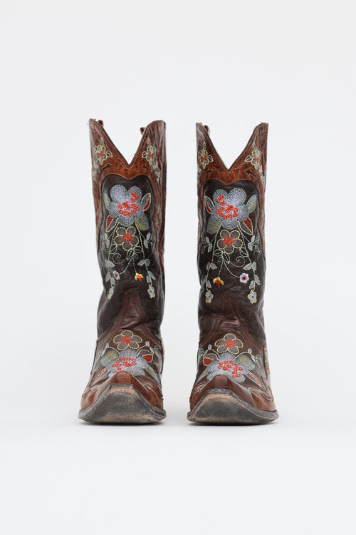 Old Gringo Embroidered Floral Western Boot