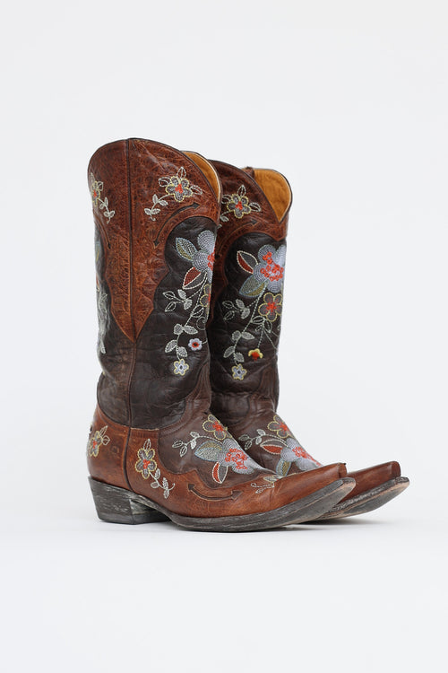 Old Gringo Embroidered Floral Western Boot