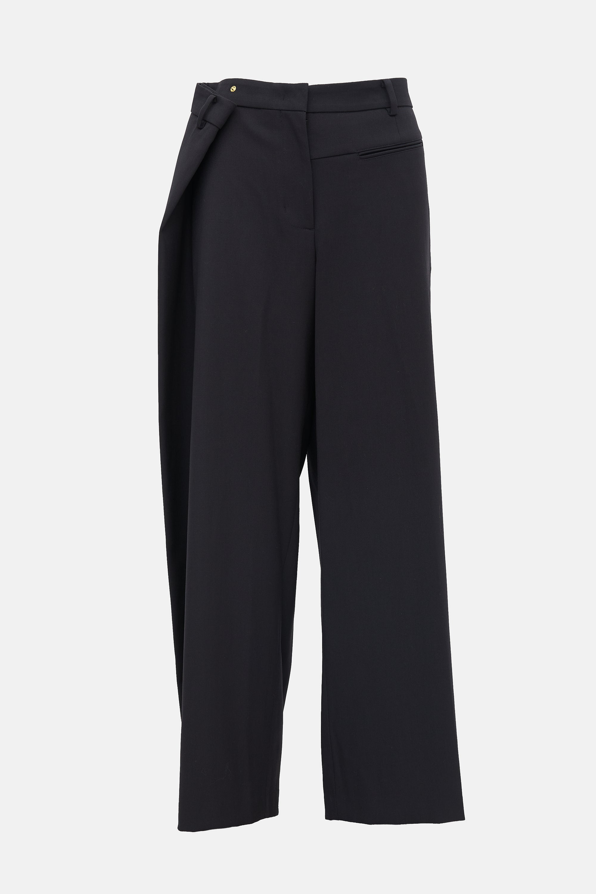 Open YY Wool Wrap Over Trouser