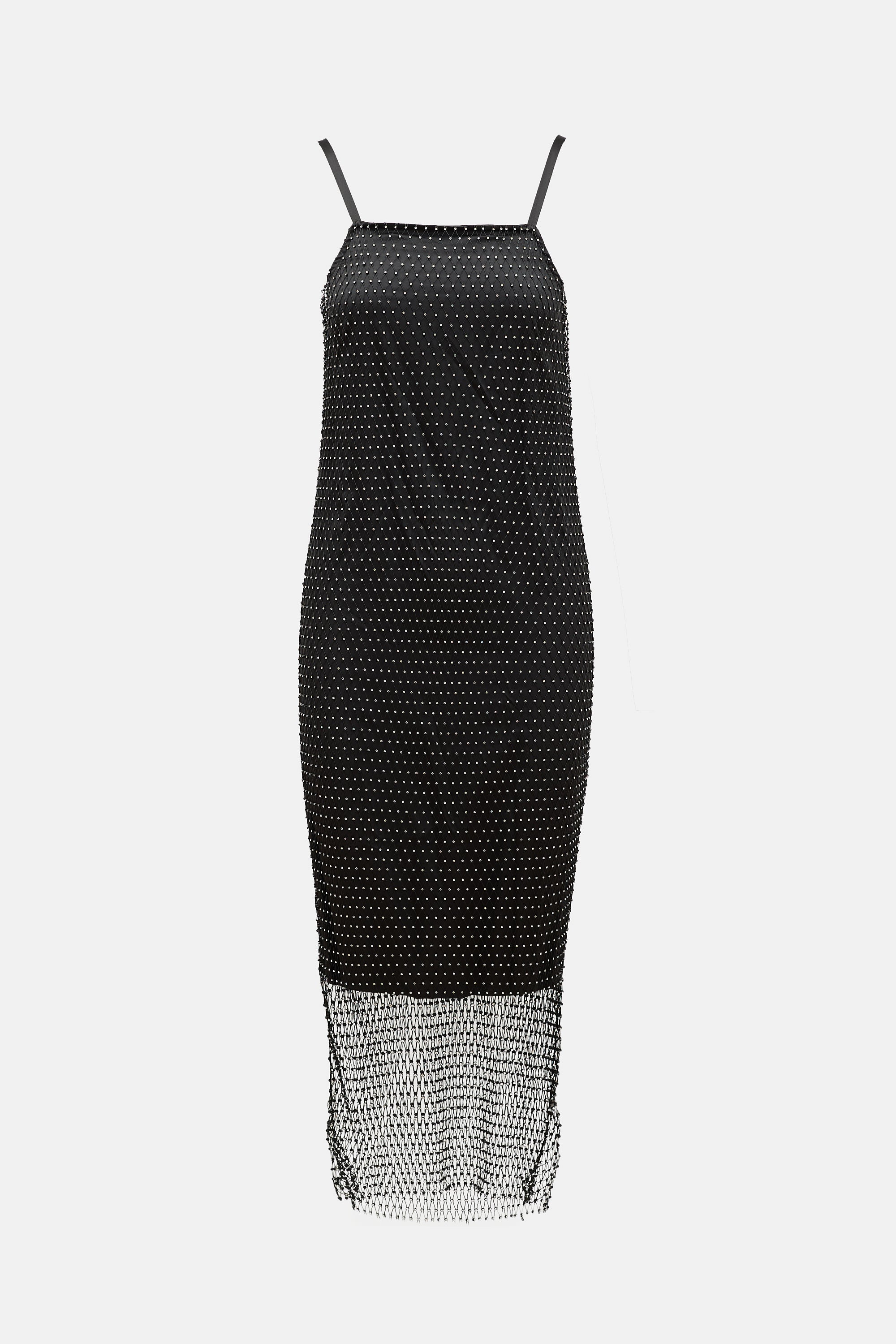 Opening Ceremony Crystal Mesh Midi Dress