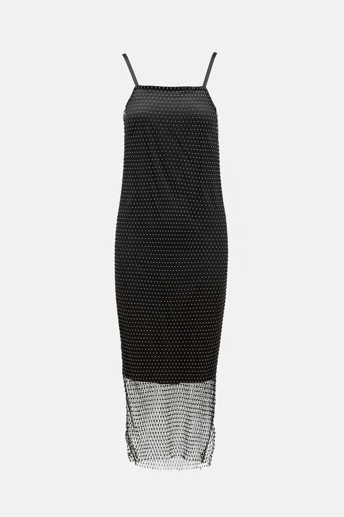 Opening Ceremony Crystal Mesh Midi Dress