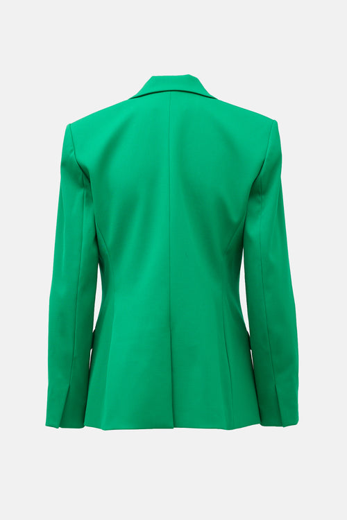 Oscar de la Renta Wool Notched Boyfriend Blazer