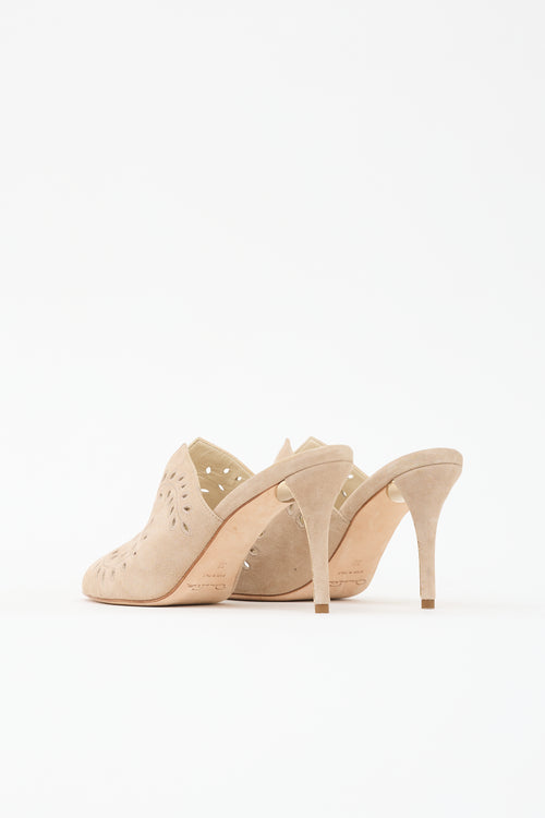 Oscar de la Renta Suede Ellery Mule