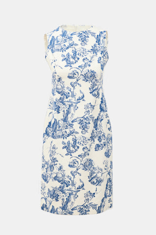 Oscar de la Renta Resort 2019 Floral Sheath Dress