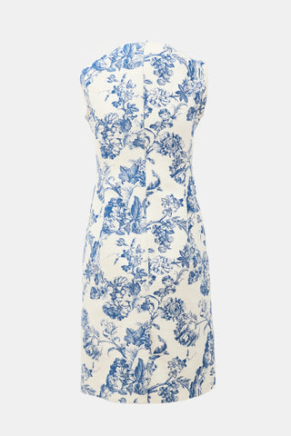 Oscar de la Renta Resort 2019 Floral Sheath Dress