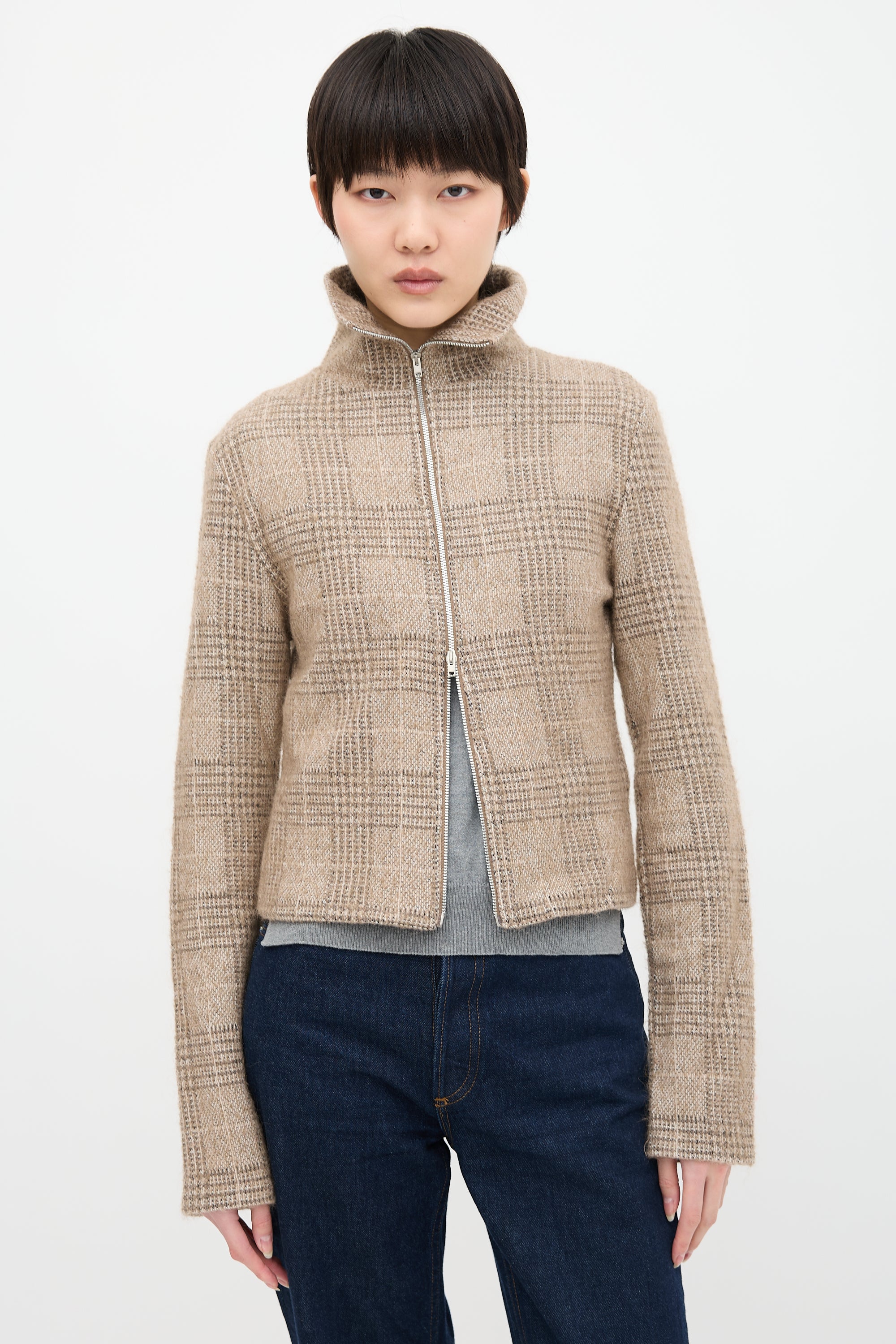 Our Legacy Mohair Plaid Sweater