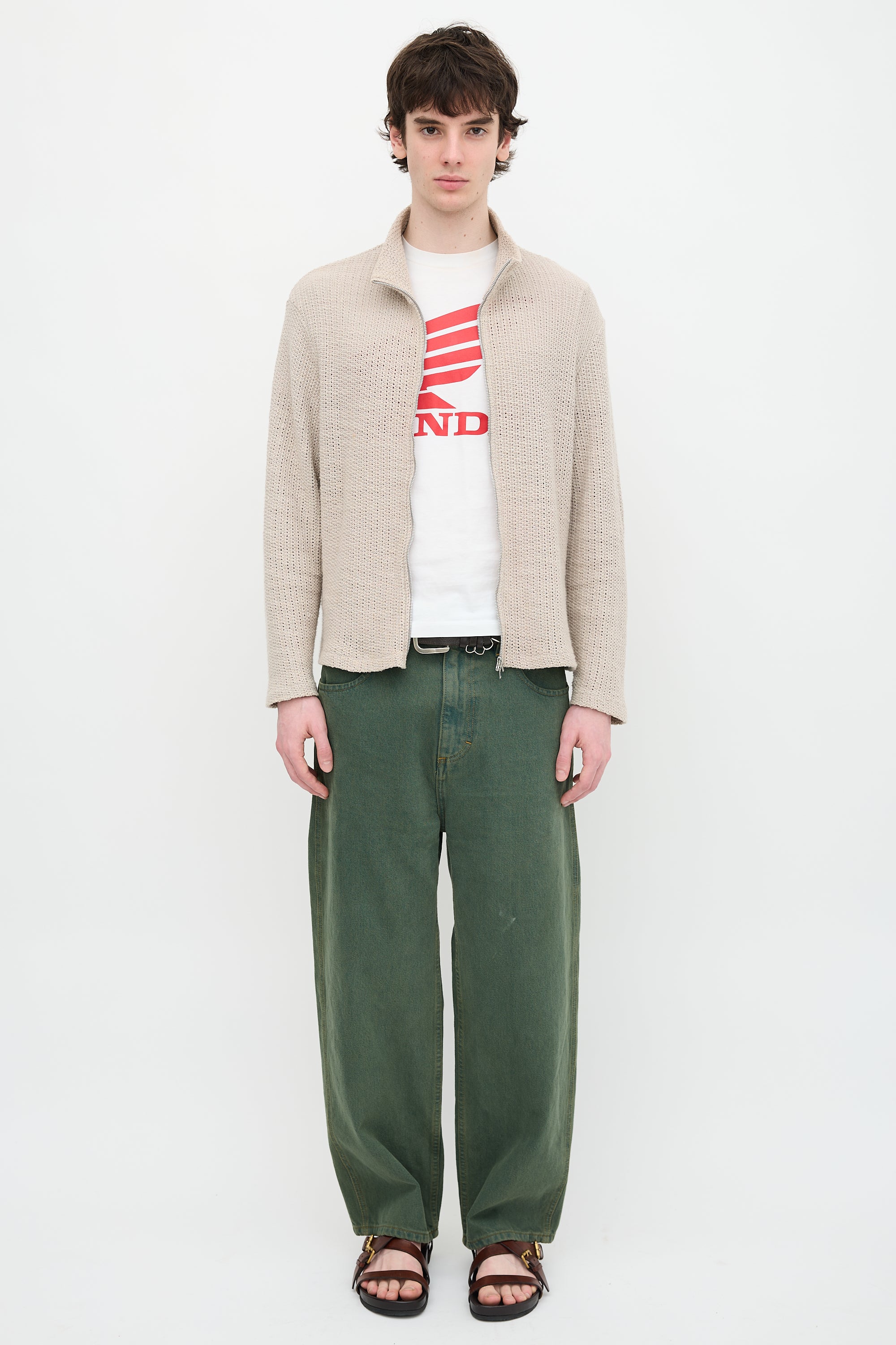 Our Legacy Shrunken Full Zip Sweater