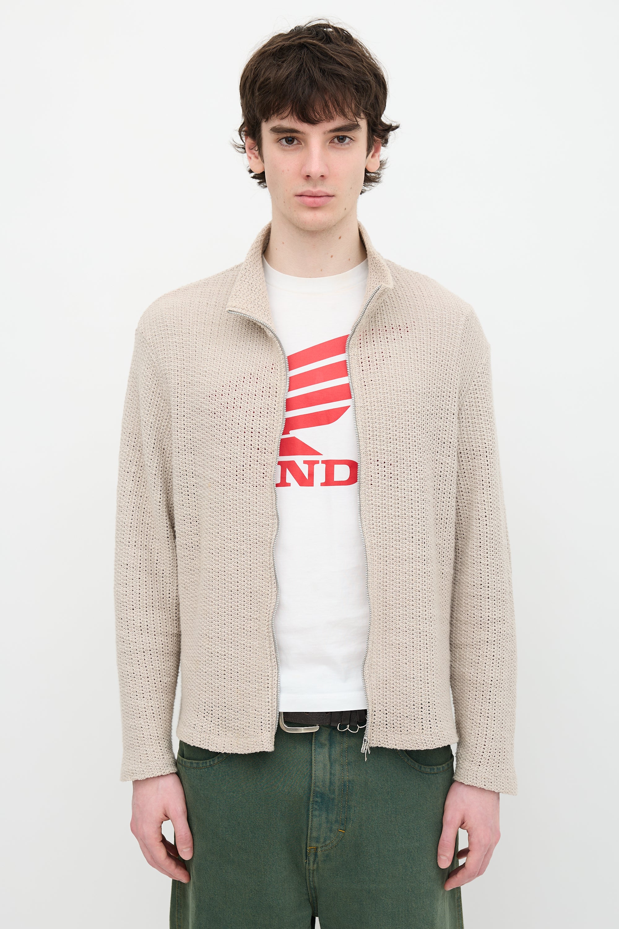 Our Legacy Shrunken Full Zip Sweater