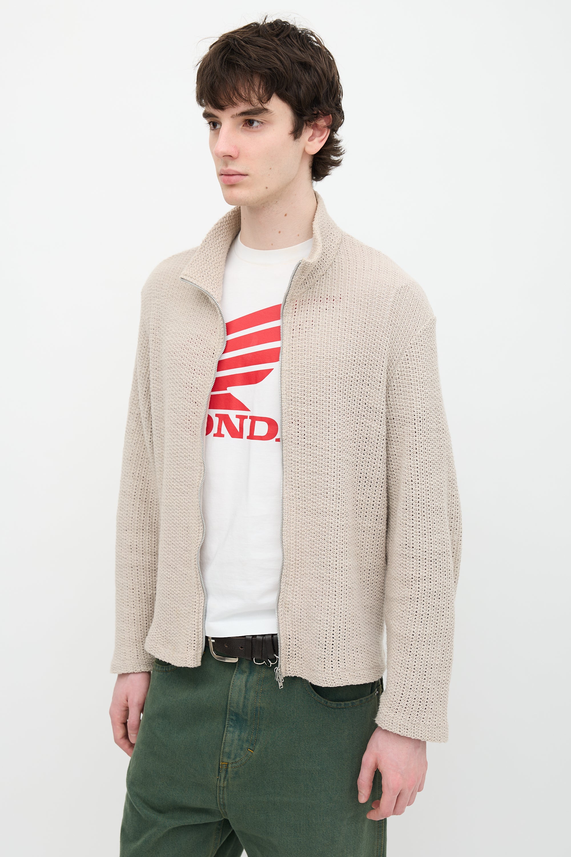 Our Legacy Shrunken Full Zip Sweater