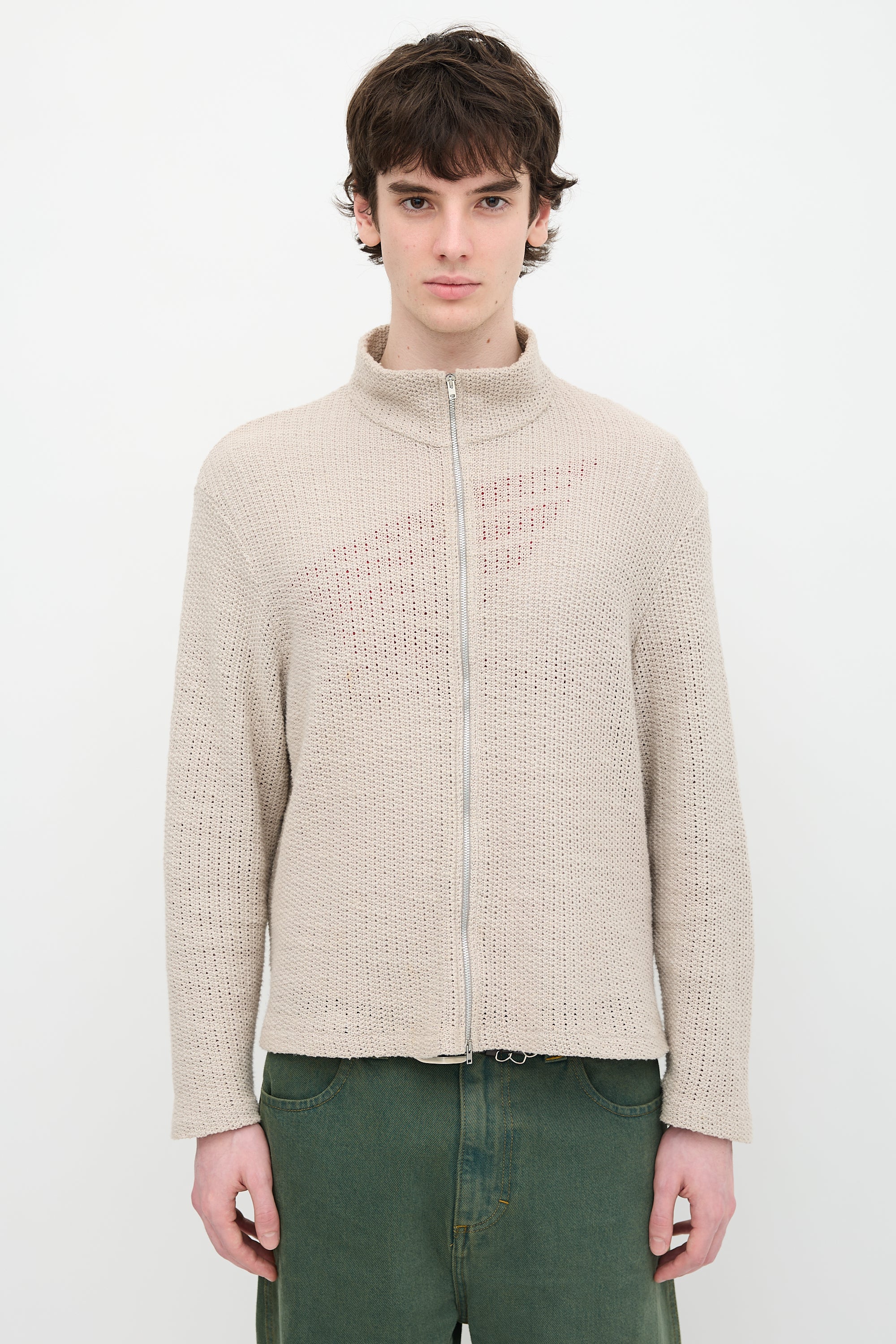 Our Legacy Shrunken Full Zip Sweater
