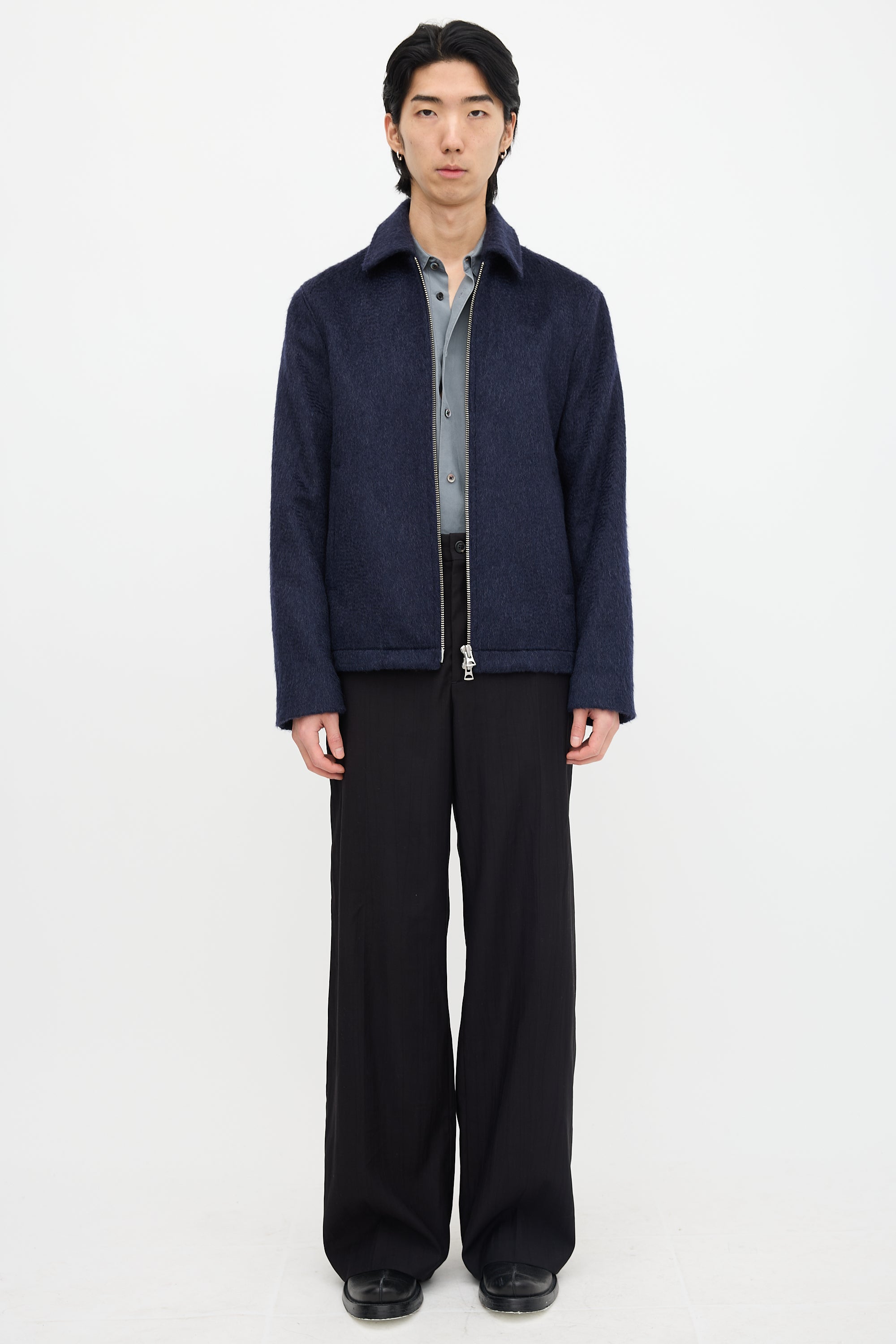 Wool & Mohair Pressed Cilium Jacket