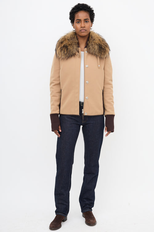 Prada Sport Removable Fur Jacket