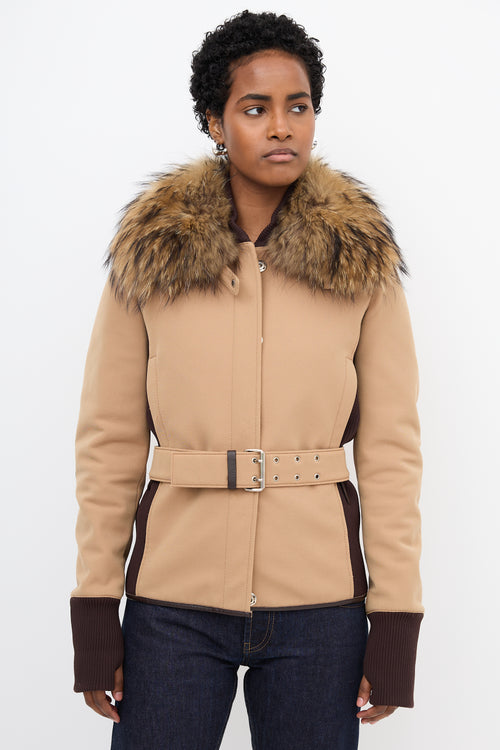 Prada Sport Removable Fur Jacket