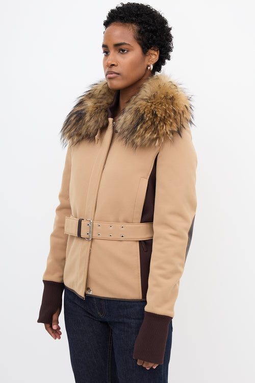 Prada Sport Removable Fur Jacket