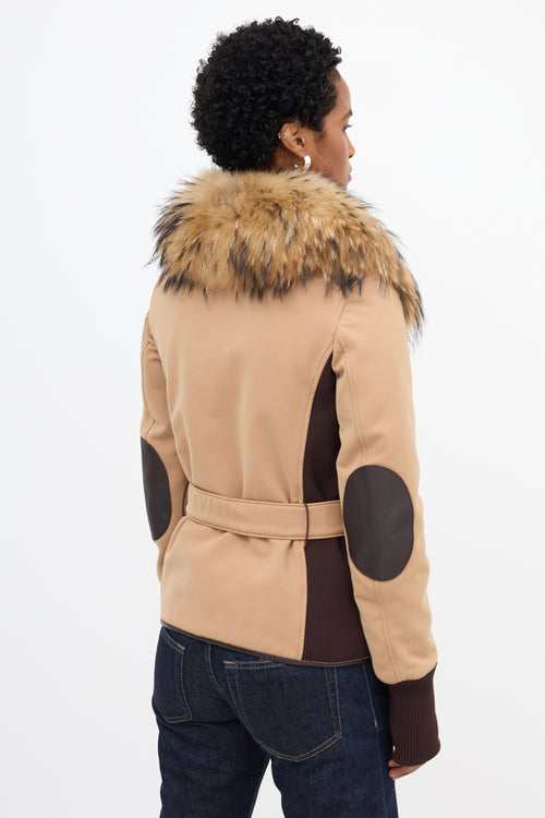 Prada Sport Removable Fur Jacket