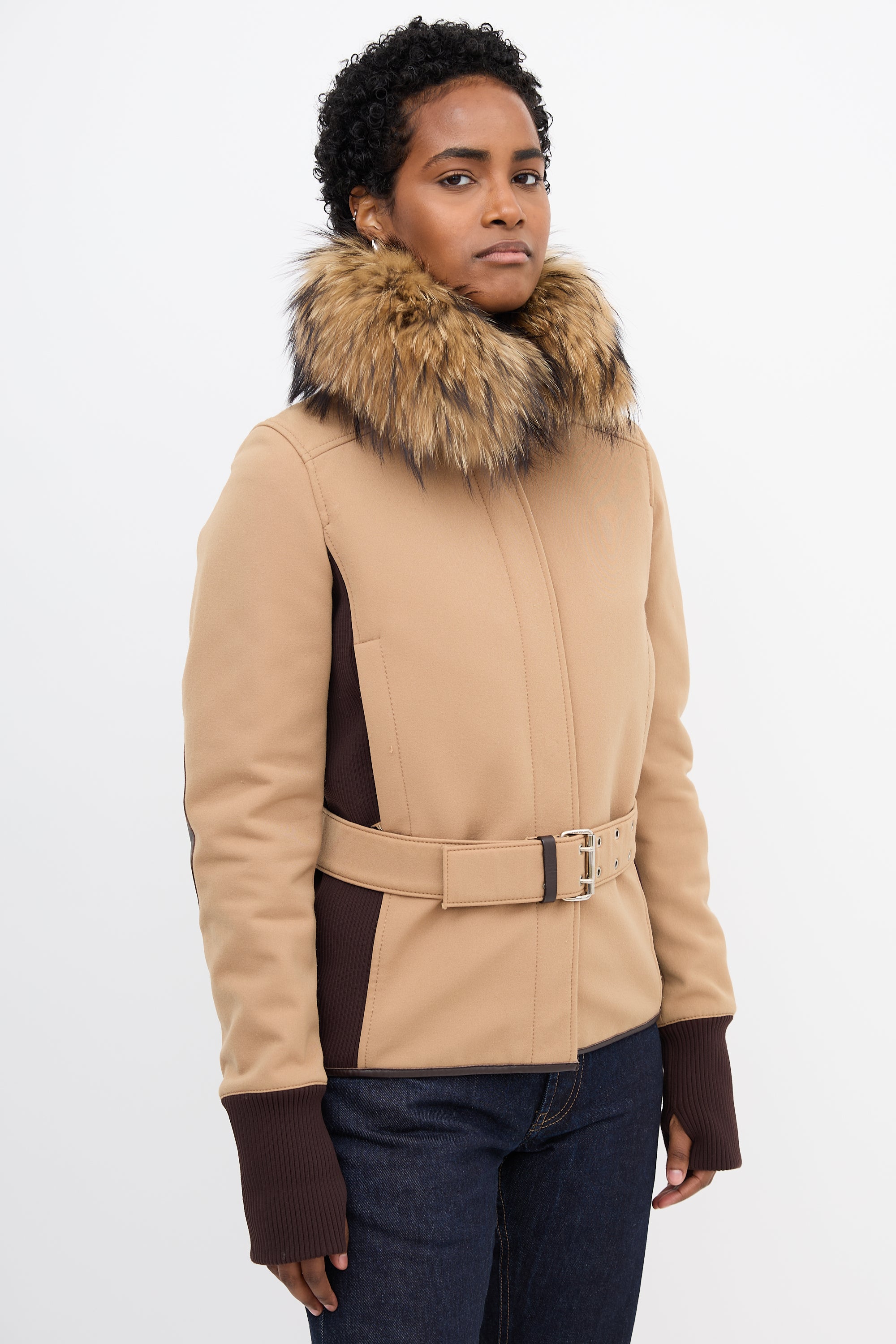 Prada Sport Removable Fur Jacket