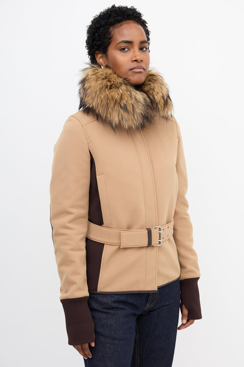 Prada Sport Removable Fur Jacket