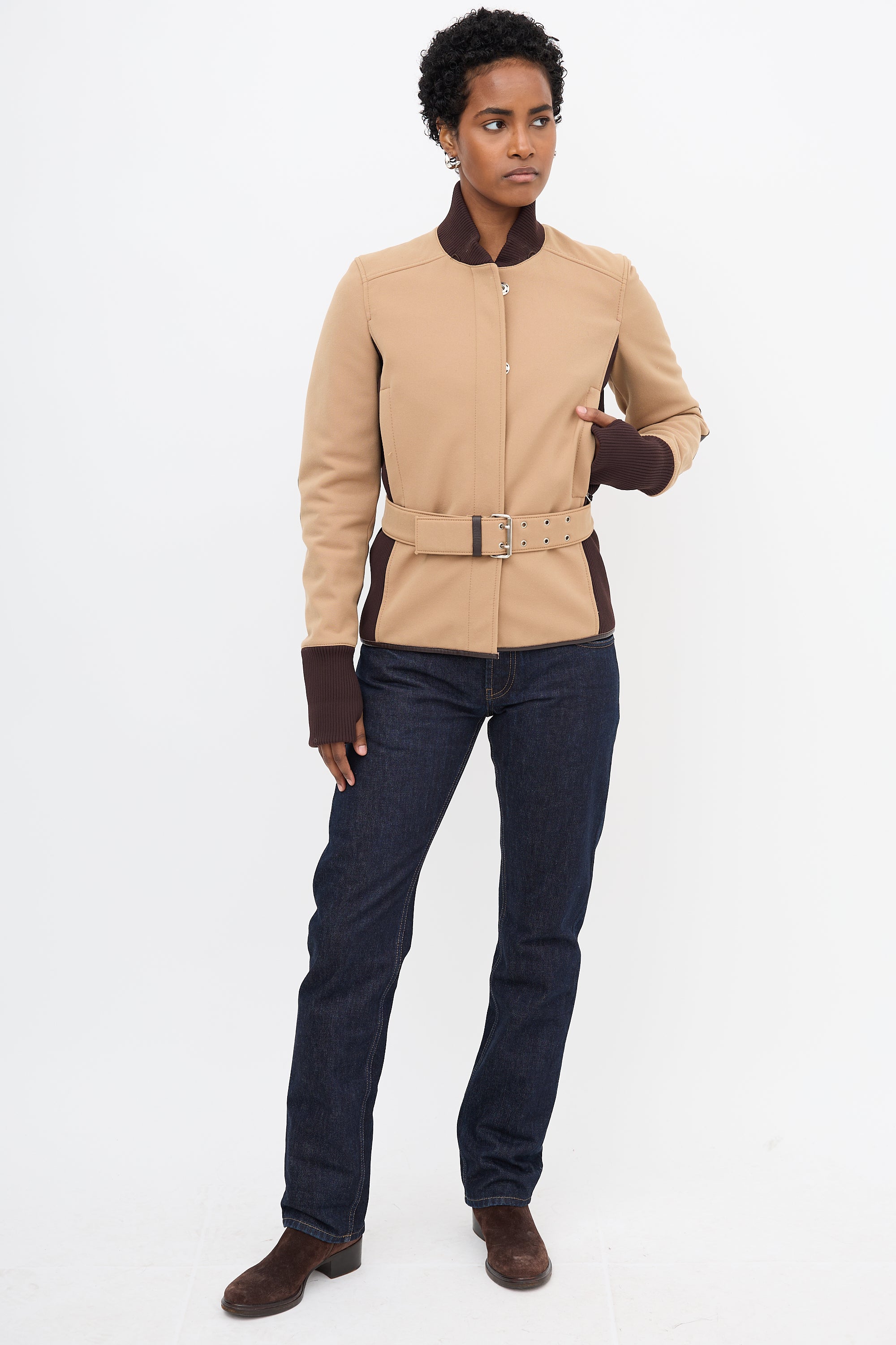 Prada Sport Removable Fur Jacket