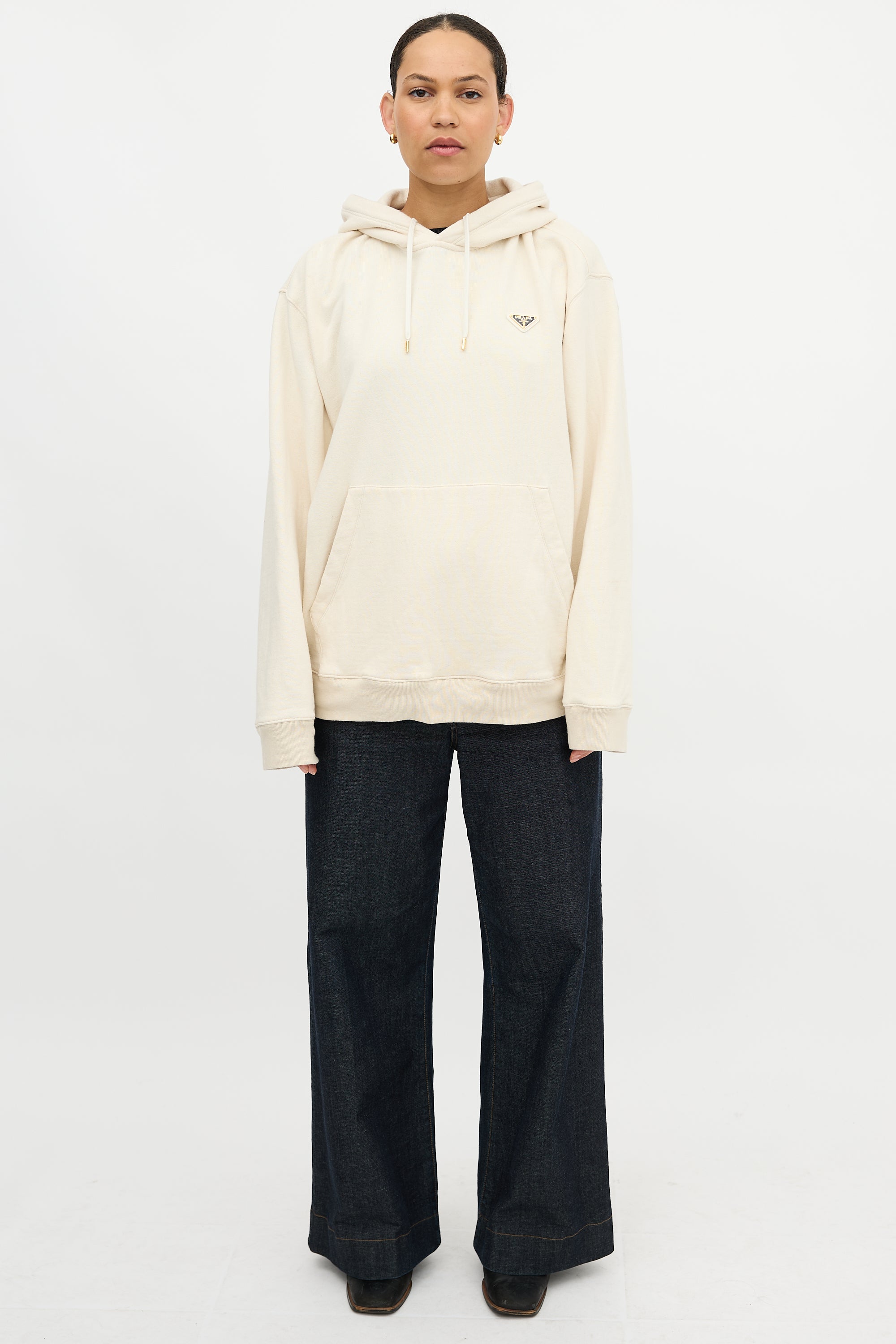 Prada Triangle Logo Hoodie