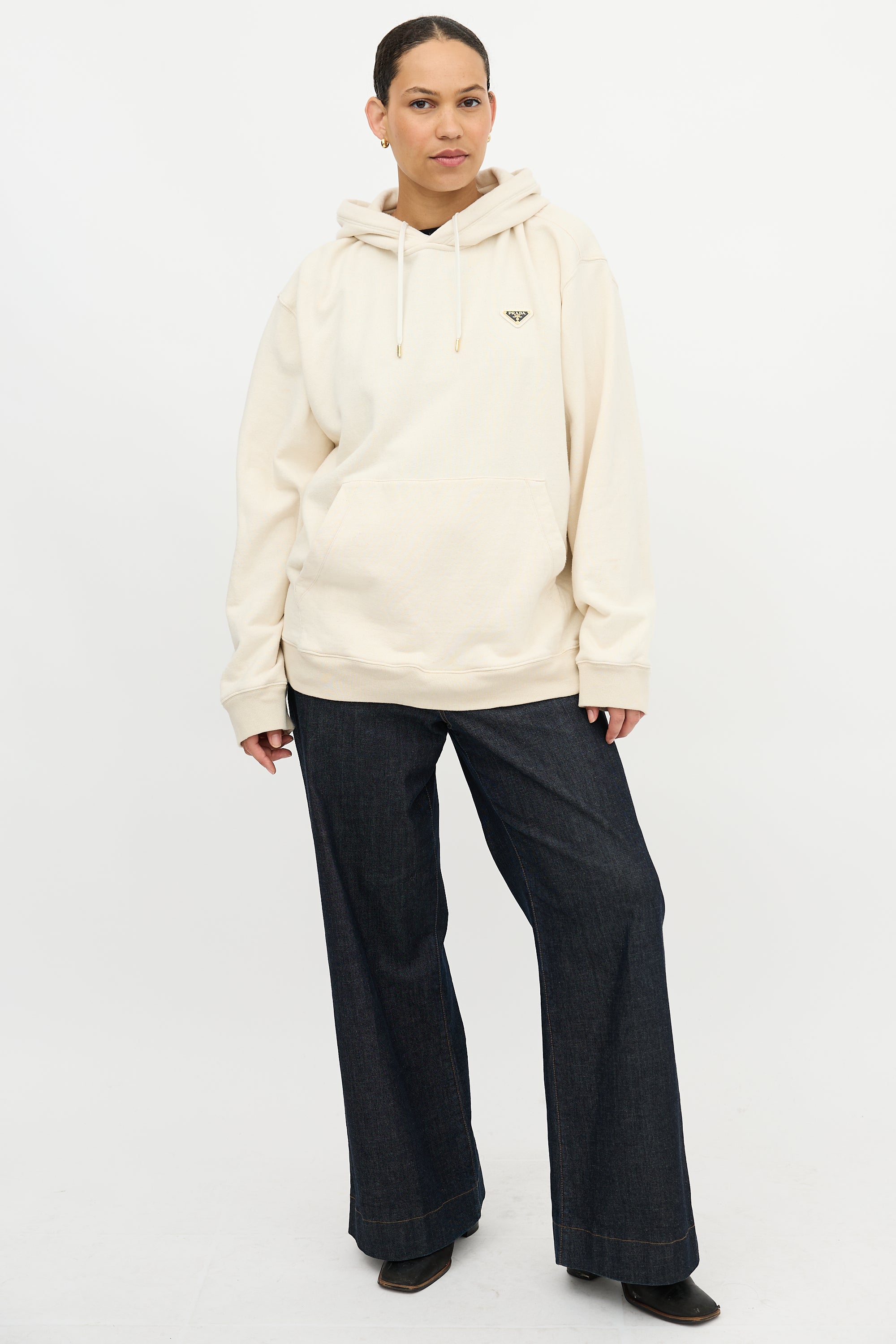 Prada Triangle Logo Hoodie